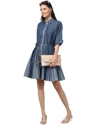 TENCEL DRESS STONE WASHED - 593