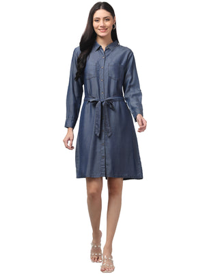 ELEGANT FINE TENCEL DENIM DRESS 067