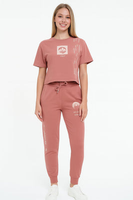 French Terry Knitted Co-ord with HD print Technique