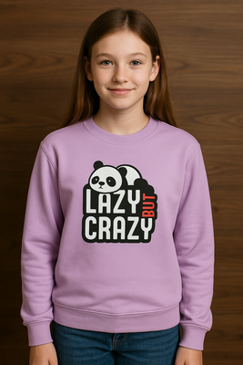 Frenchterry Lavender Sweatshirt Chest Printed