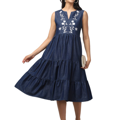SLEEVELESS TIER DRESS AWN-263 A