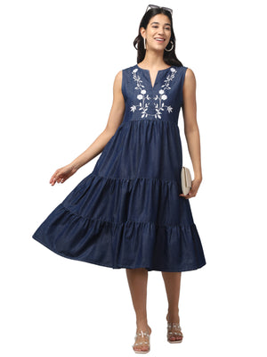 SLEEVELESS TIER DRESS AWN-263 A