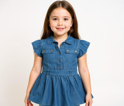 Stylish Frock Cotton Denim